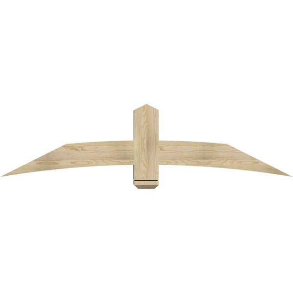 Ekena Millwork Bellingham Rough Sawn Timber Gable Bracket, Douglas Fir, 72"W x 18"H x 6"D x 6"F, 6/12 Pitch GBW072X18X0606BEL00RDF - main